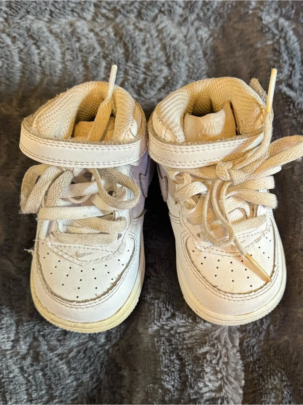 Nike Air Force 1 Mid White Toddler Sneakers – Size 4C